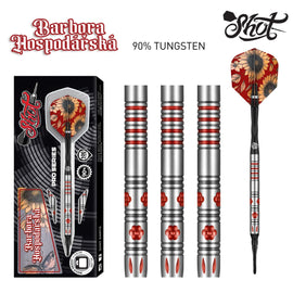 Shot Pro Series - Barbora Hospodářská Soft Tip Dart Set-90% Tungsten Barrels