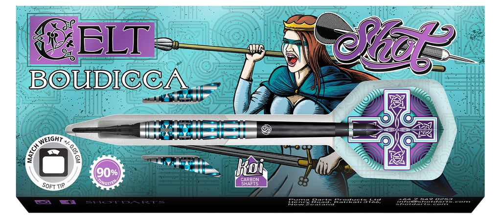 Celt Boudicca Soft Tip Dart Set-90% Tungsten Barrels