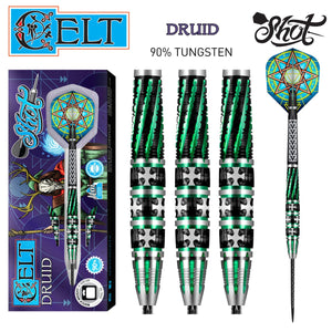 Celt Druid Steel Tip Dart Set-90% Tungsten Barrels