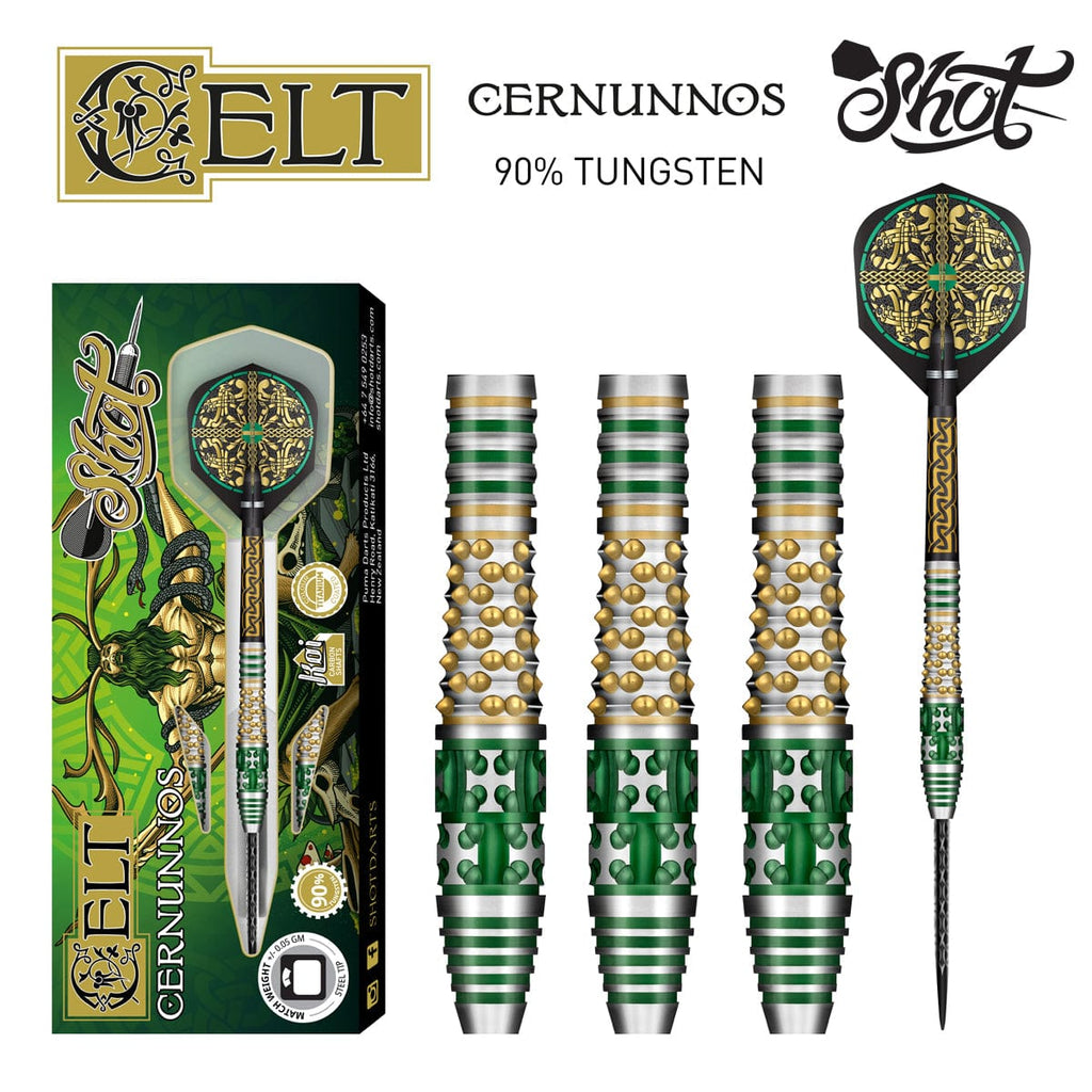 Celt Cernunnos Steel Tip Dart Set-90% Tungsten Barrels