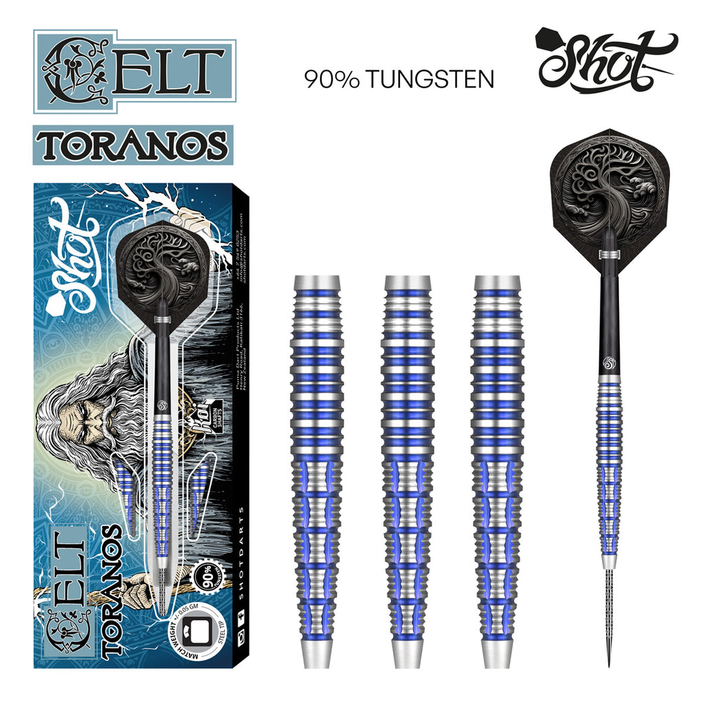 Celt Toranos Steel Tip Dart Set-90% Tungsten Dart Barrels