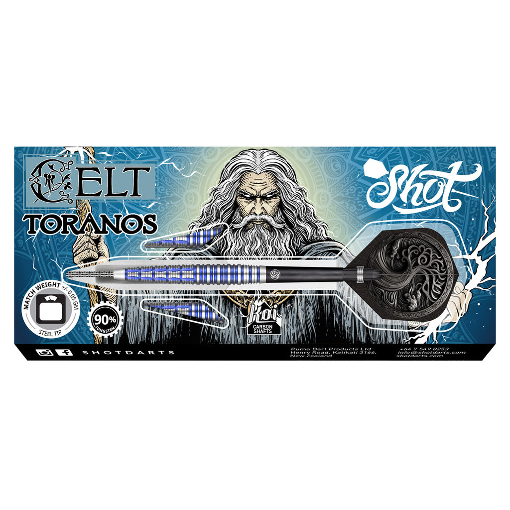 Celt Toranos Steel Tip Dart Set-90% Tungsten Dart Barrels