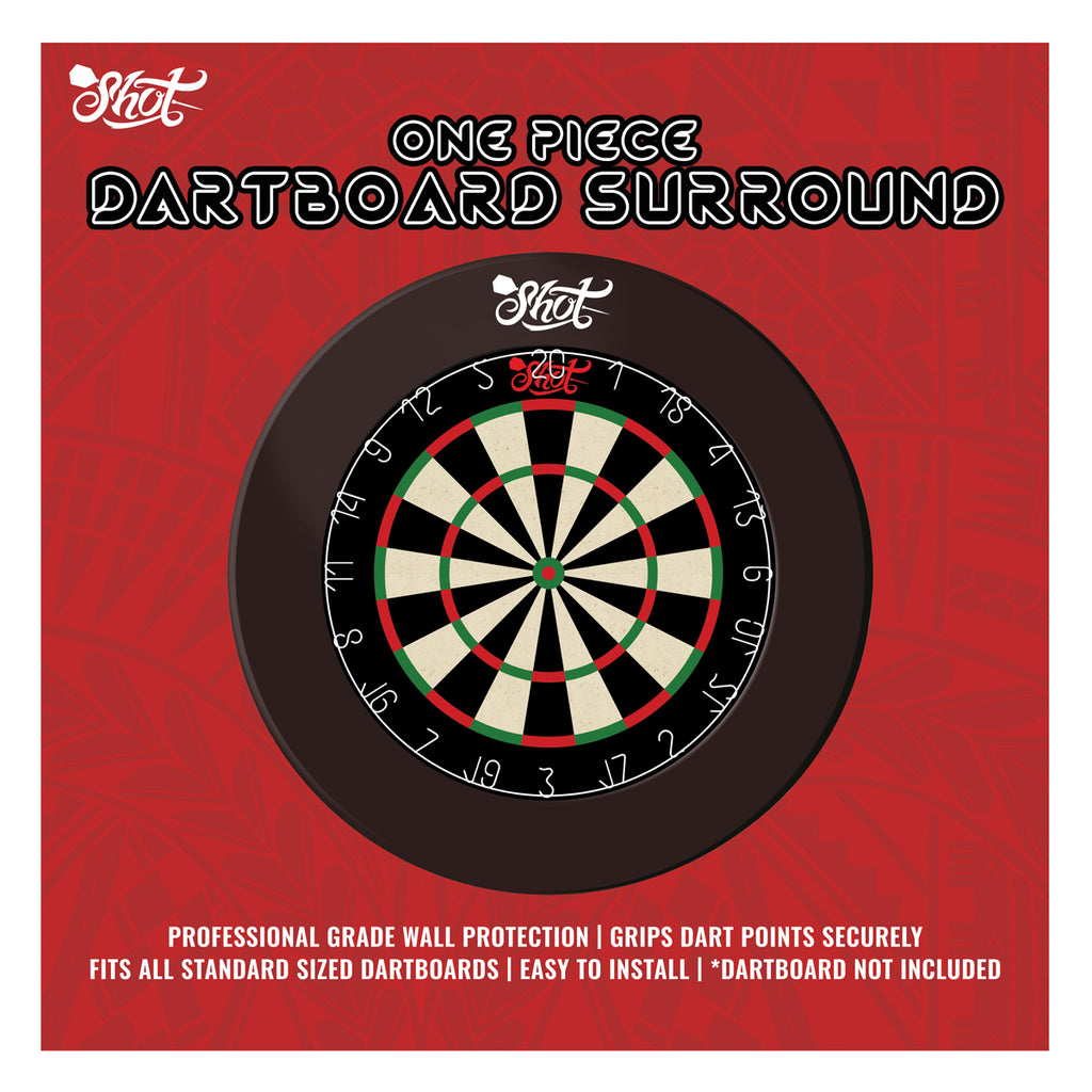 One Piece Dartboard Surround-Black