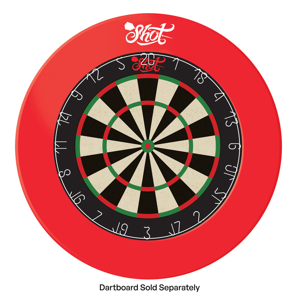 One Piece Dartboard Surround- Red