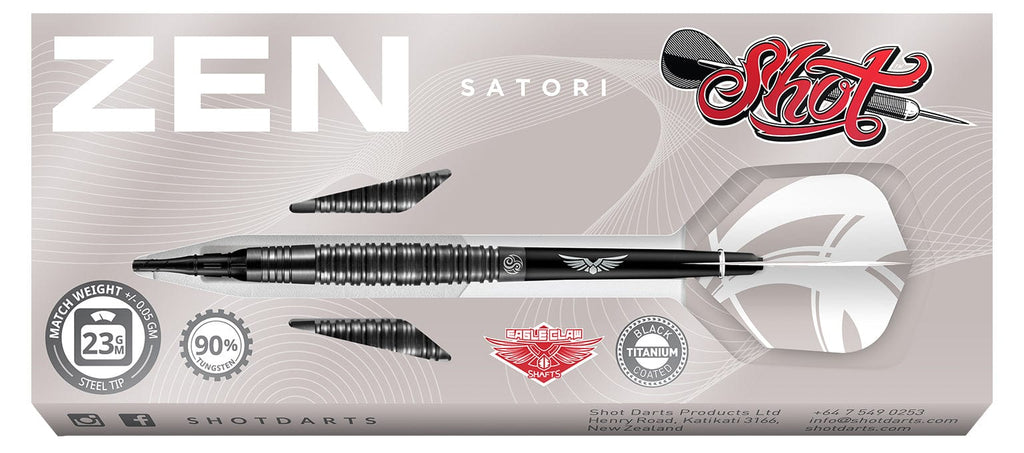 Zen Satori Soft Tip Dart Set-90% Tungsten Barrels