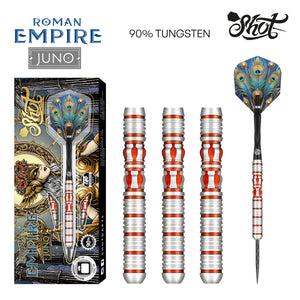 Roman Empire Juno Steel Tip Dart Set-90% Tungsten Barrels