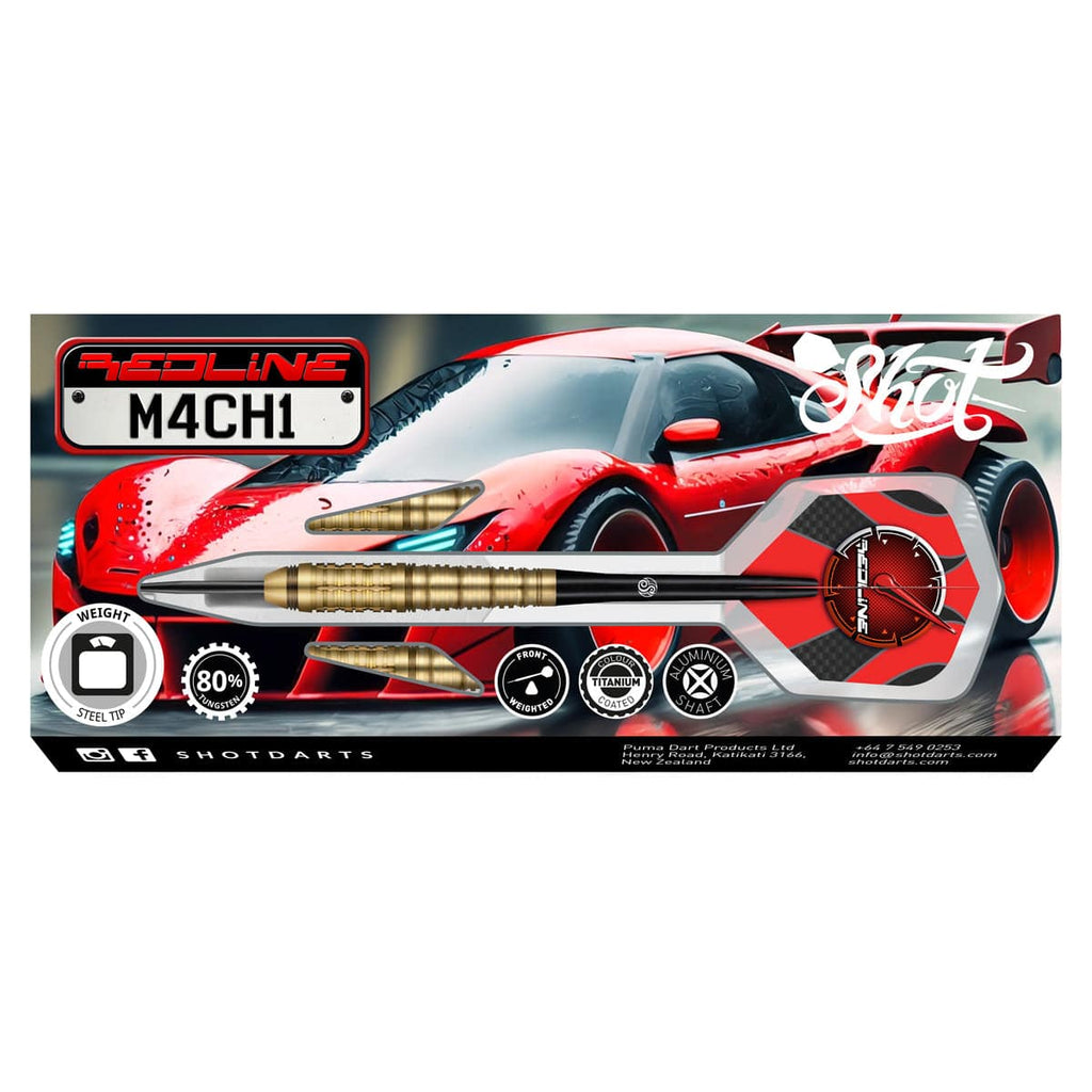 Redline M4CH1 Steel Tip Dart Set-80% Tungsten Barrels