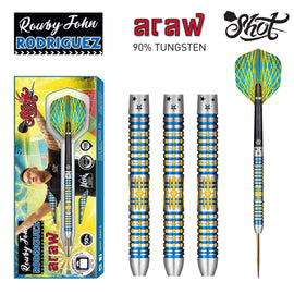 Rowby-John Rodriguez Araw Steel Tip Dart Set-90% Tungsten Barrels