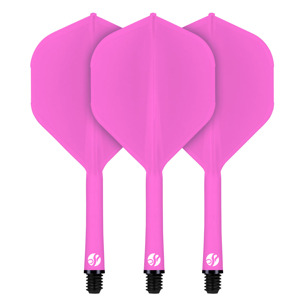 Flight Deck-One Piece Dart Flight and Shaft System-Pink