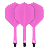 Flight Deck-One Piece Dart Flight and Shaft System-Pink