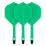 Flight Deck-One Piece Dart Flight and Shaft System-Green