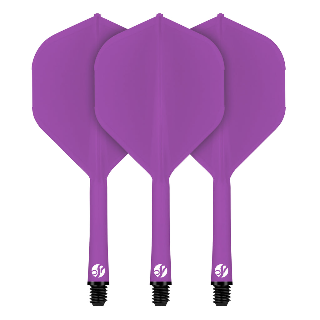 Flight Deck-One Piece Dart Flight and Shaft System-Purple