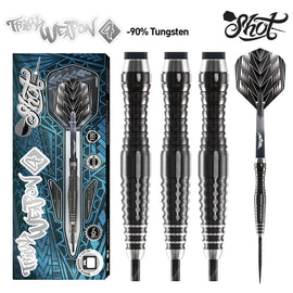 Tribal Weapon 4 Series-Steel Tip Dart Set- 90% Tungsten Barrels - shot-darts