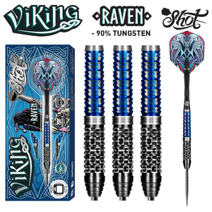 Viking Raven Steel Tip Dart Set-90% Tungsten Barrels