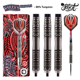 Warrior Hautoa Steel Tip Dart Set-80% Tungsten - shot-darts