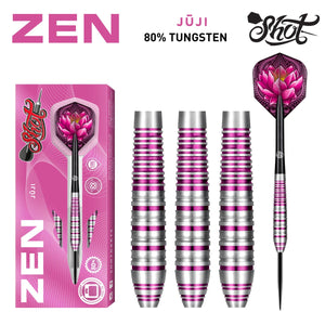 Zen Juji Steel Tip Dart Set-80% Tungsten Barrels