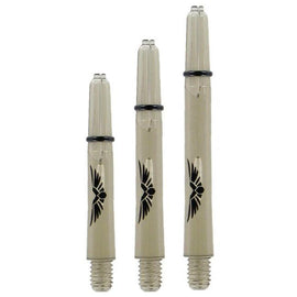 Eagle Claw Dart Shafts-Clear Black - Shot Darts New Zealand