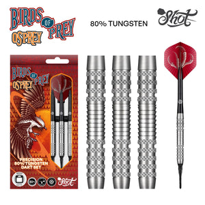 Birds of Prey Osprey Soft Tip Dart Set-80% Tungsten Barrels