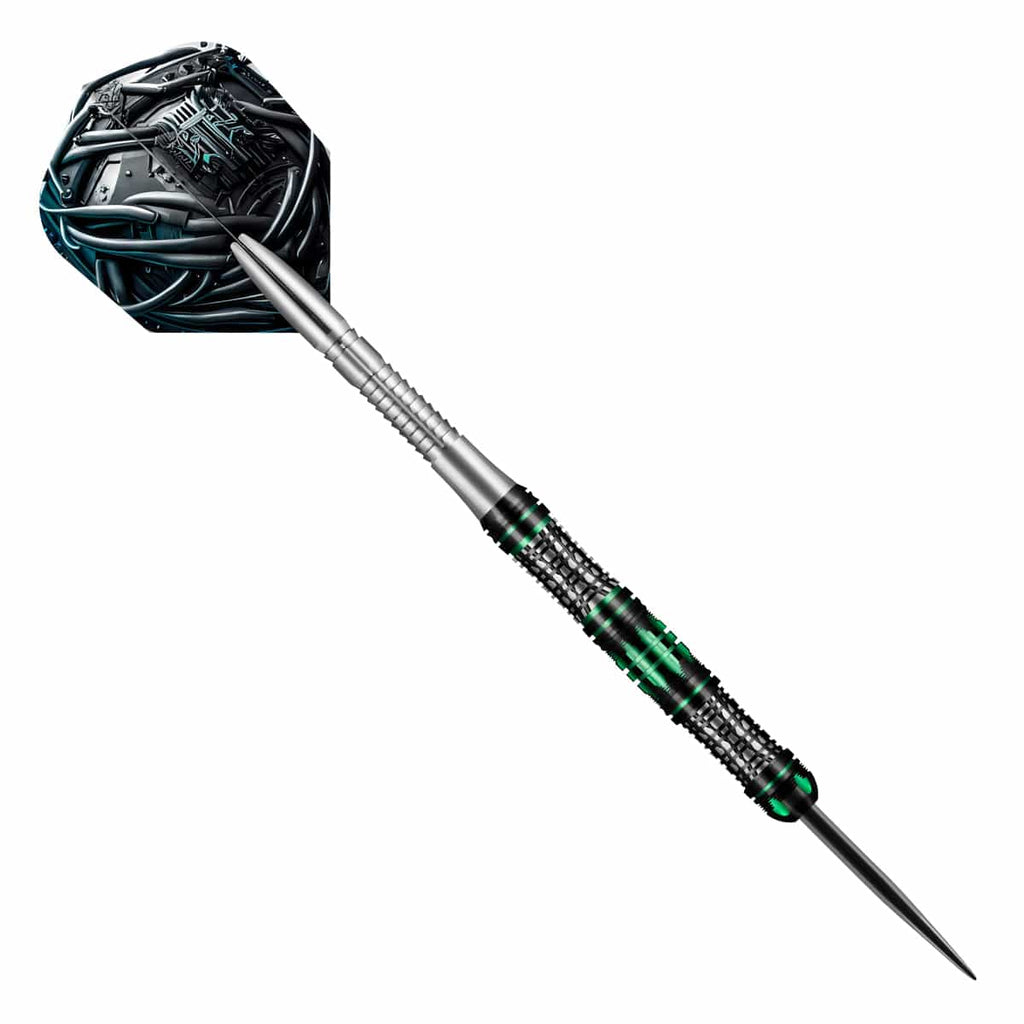 AI Cyberpunk Steel Tip Dart Set-90% Tungsten Barrels