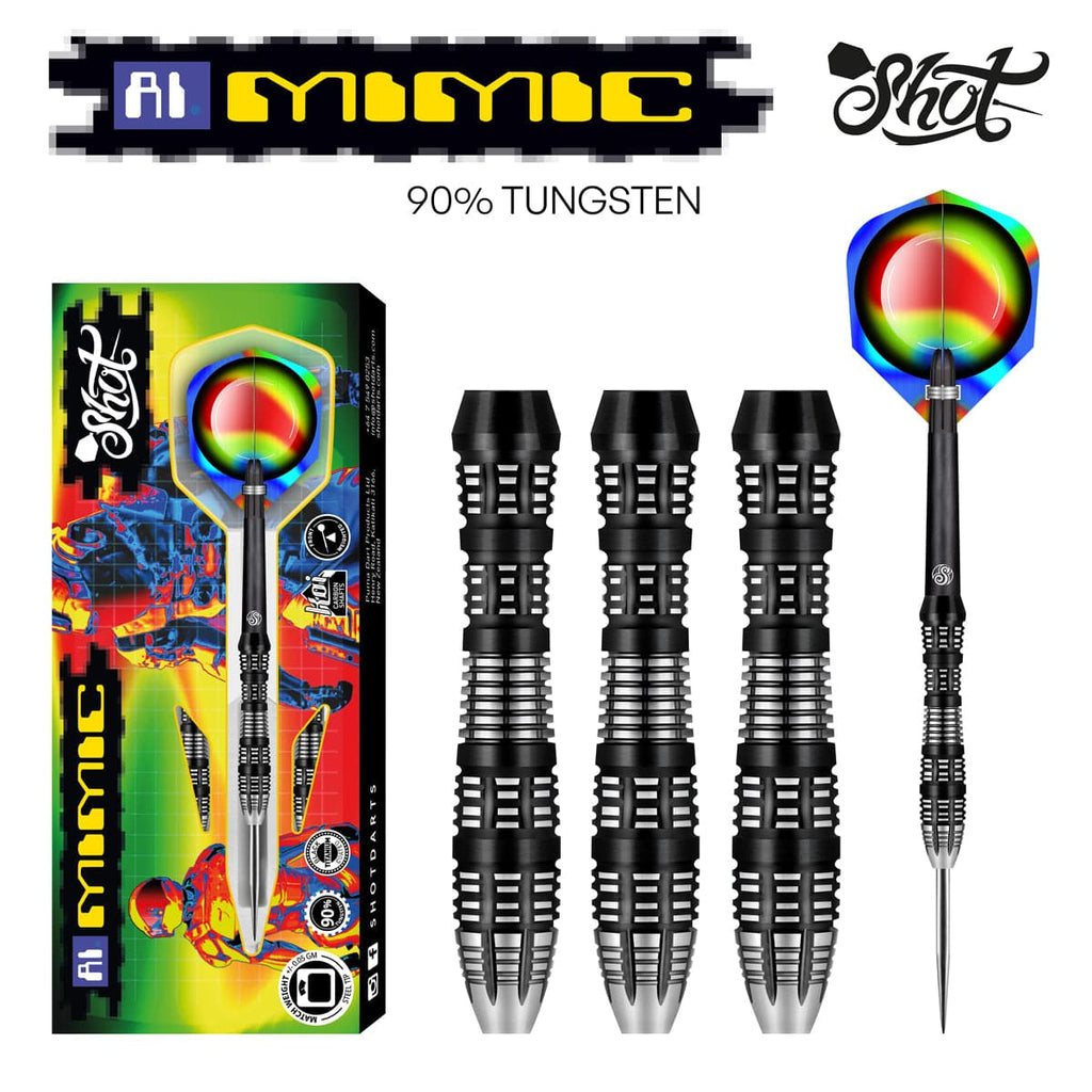 AI Mimic Steel Tip Dart Set-90% Tungsten Barrels