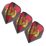 Bully Boy Red Dart Flight Set-Standard