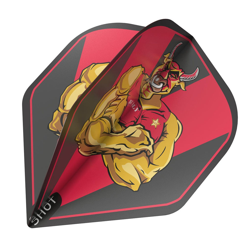 Bully Boy Red Dart Flight Set-Standard