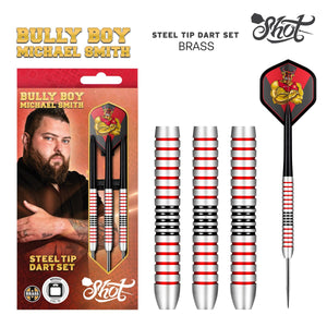 Michael Smith Bully Boy Steel Tip Dart Set -Plated Brass