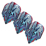 Viking Raven Dart Flight Set-Small Standard Blue