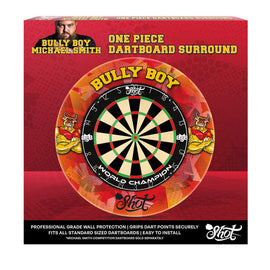 Shot Michael Smith Bully Boy 1 Piece Dartboard Surround-Red