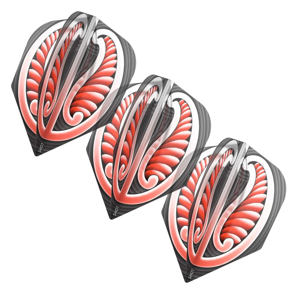 Warrior Dart Flight Set- Red-Small Standard