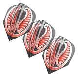 Warrior Dart Flight Set- Red-Small Standard